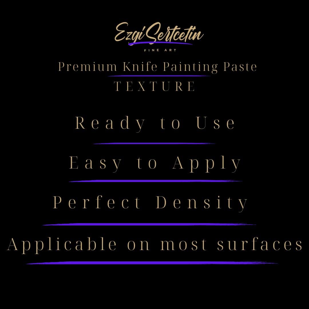 Premium Palette Knife Painting Paste|Texture Paste|Authentic Bright Colors|Ready to Use|Easy to Apply| 6oz (Thumbelina Lilac)