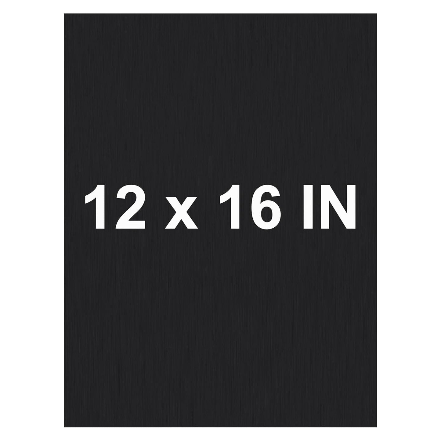 Anodized Aluminum Sheet Metal 12 x 16 x 1/32 Inch Black Metal Plates for Laser Engraving, 0.8MM Thin Decorative Sheets for Crafting, House Decoration