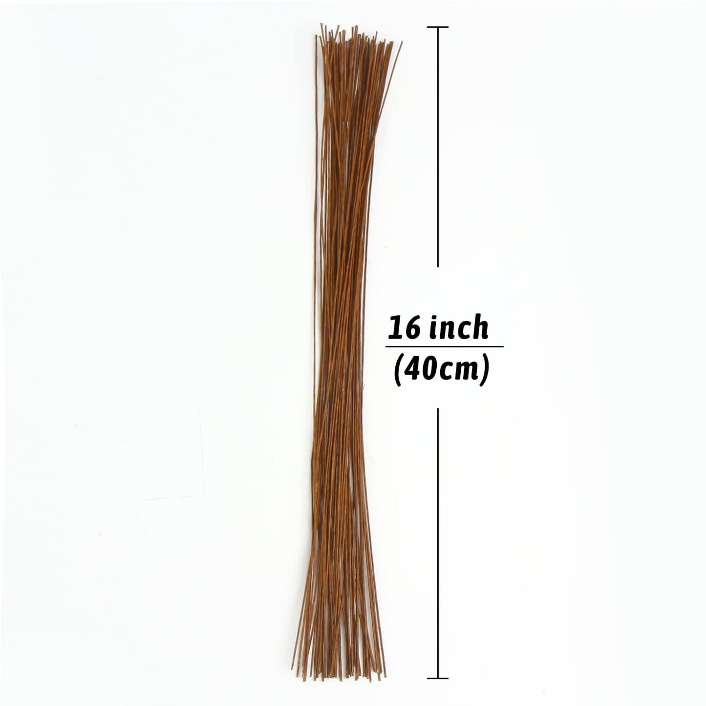 Decora 20 Gauge Brown Floral Wire 16 inch,50/Package