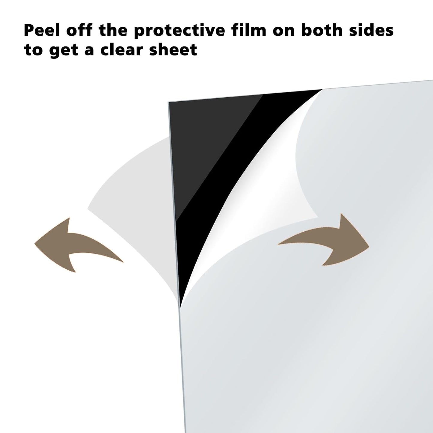 Egofine 8" x 8" Black Plexiglass Sheets 6 Pack 0.04 Inch Cast Acrylic Sheet Thick for DIY Craft Projects, Painting, Photography, Sign, Display Stand, Home Decor, Easy to Cut