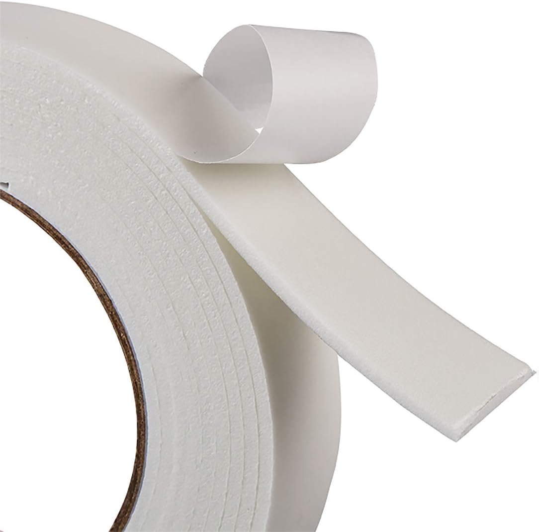ToLanbbt Double Sided Foam Tape 2.36In x 33FT, Mounting Tape Heavy Duty, Strong Adhesive Weatherproof Seal Strips for DIY Craft Picture Poster, Car & Gap Filling Mountings, Home Office Decor (White)