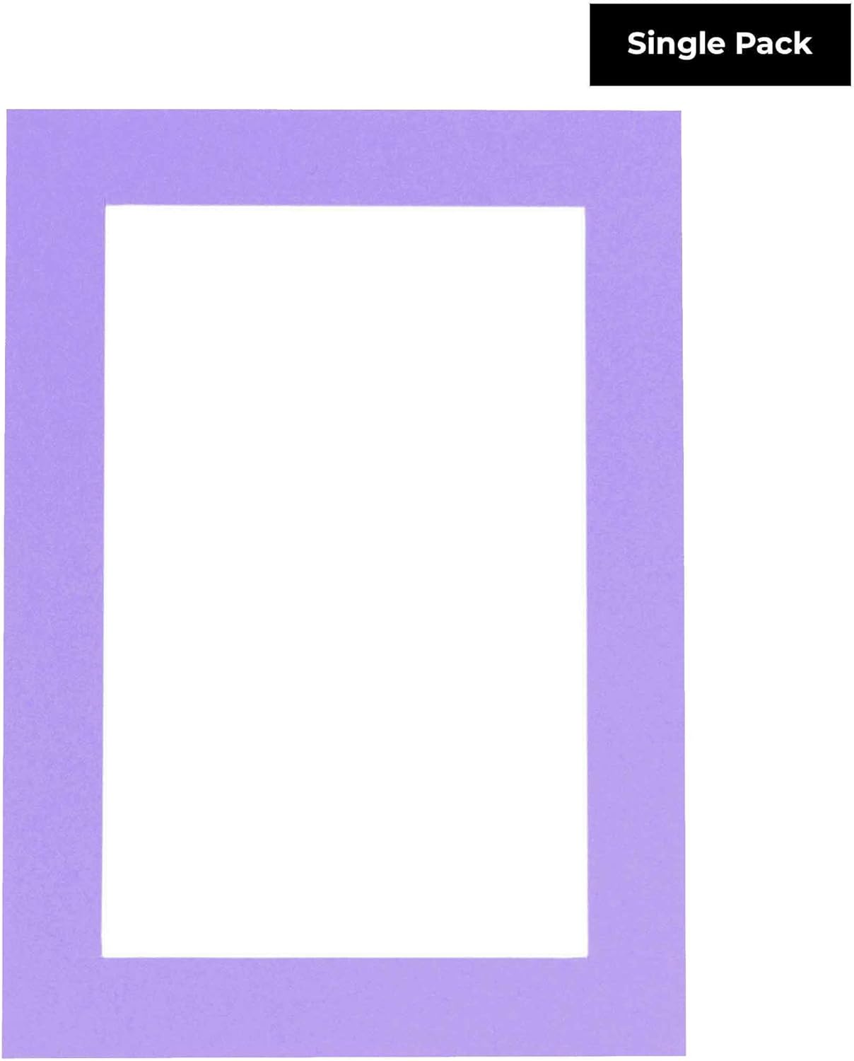 8x10 Mat Bevel Cut for 5.5x8.5 Photos - Acid Free Light Purple Precut Matboard - For Pictures, Photos, Framing - 4-ply Thickness