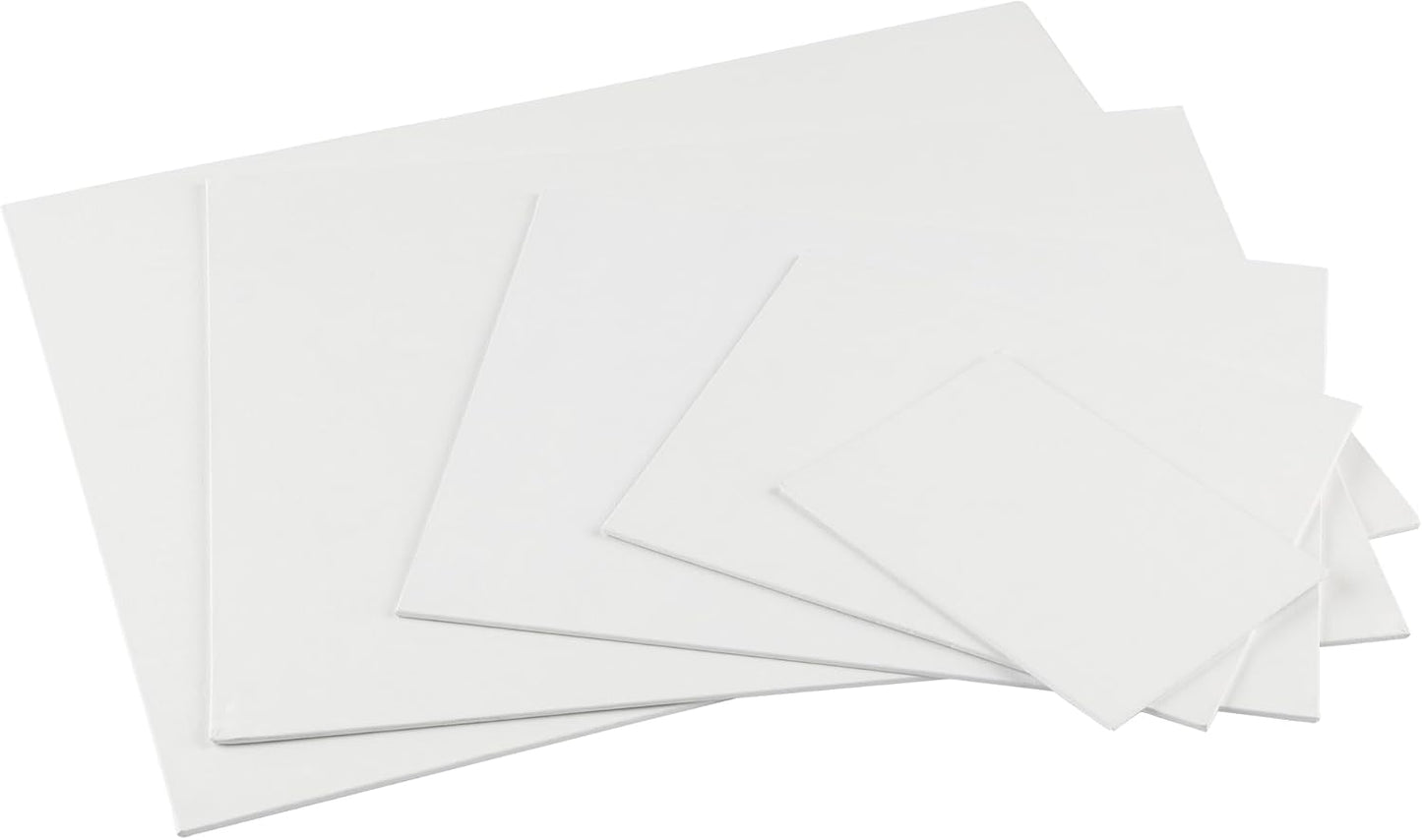 Centurion All-Media Primed Linen Panels - 8x16 3 Pack - 11oz Universal Primed Canvas Boards for Painting, Mounted on MDF Wood, Non-Warping, Ideal for Artists, Professionals, and Painters