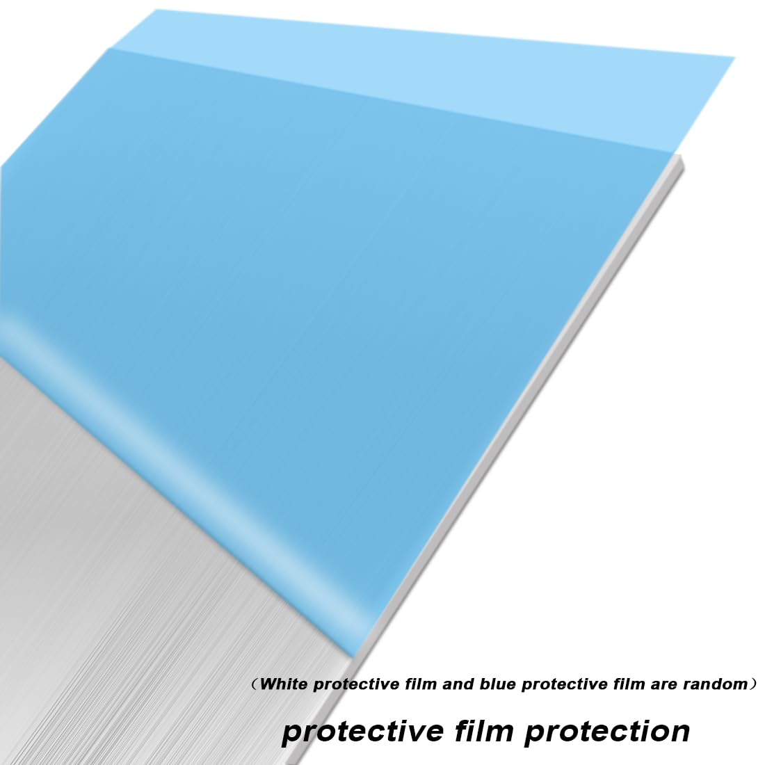 2 Pack 5052 H32 Aluminum Sheet Metal 8” x 4”x 1/8”(0.12") Flat Plain Thin Aluminum Plate Covered with Protective Film, Rectangle Metal Plate for Crafting lndustry, 3mm