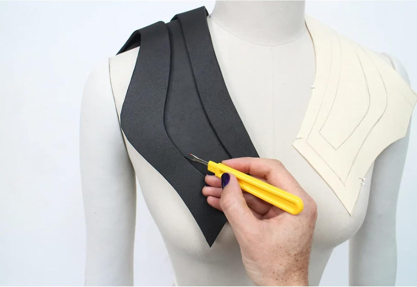 Labzhang Black EVA Foam Cosplay, 1 Piece of 2mm Craft Foam,Cosplay Foam, 14" x 39" Ultra-high Density 80 kg/m3 EVA Foam Sheets