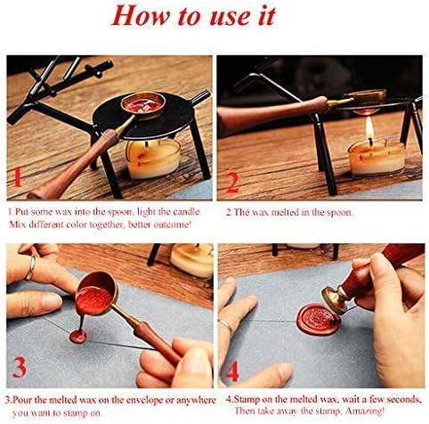 Vintage Custom Santa Claus Monogram Sealing Wax Seal Stamp Bronze Metal Handle Kit Custom Wedding Invitation Embellishment Christmas Gift Wrap Package Custom Logo Words Wax Seal Stamp Set