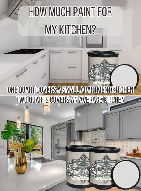 ALL-IN-ONE Paint, Durable cabinet and furniture paint. Built in primer and top coat, no sanding needed. Includes our 30 featured color card - Sedona (warm coral), Gallon