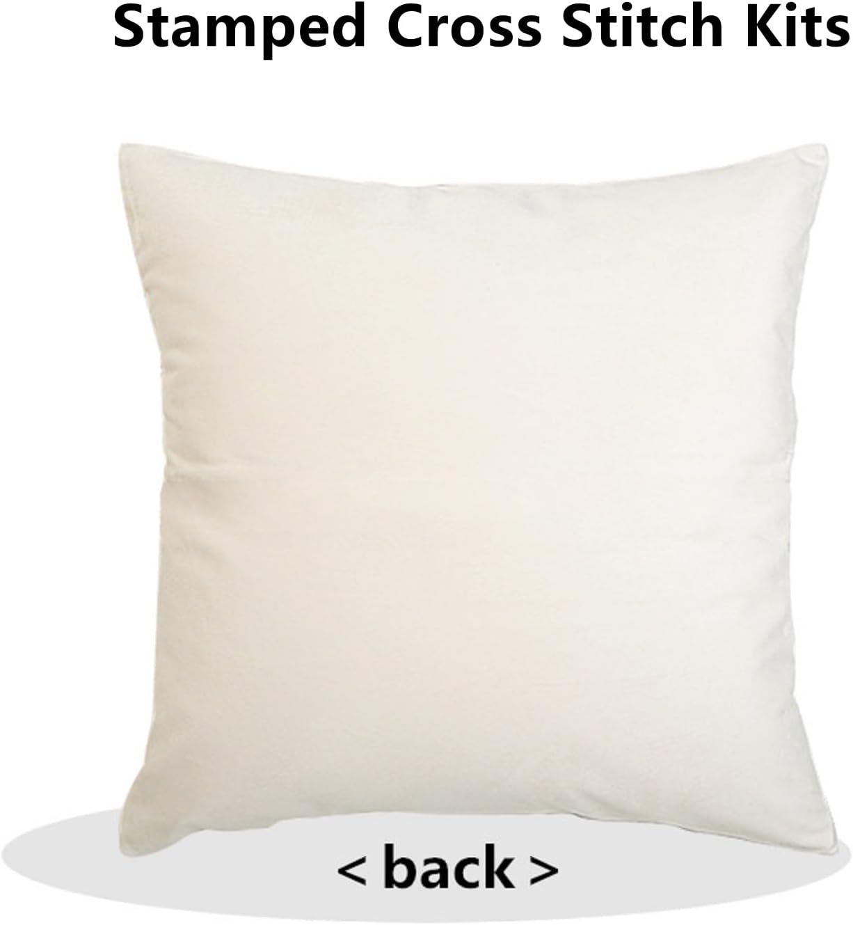 Stamped Cross Stitch Kits for Adults Beginners Pillow Needlepoint Kit with Embroidery Pattern Needlework Kit Prestamped Stitches Kit 11CT Cross Stitching-Van Gogh Starry Sky Home 18x18 inch