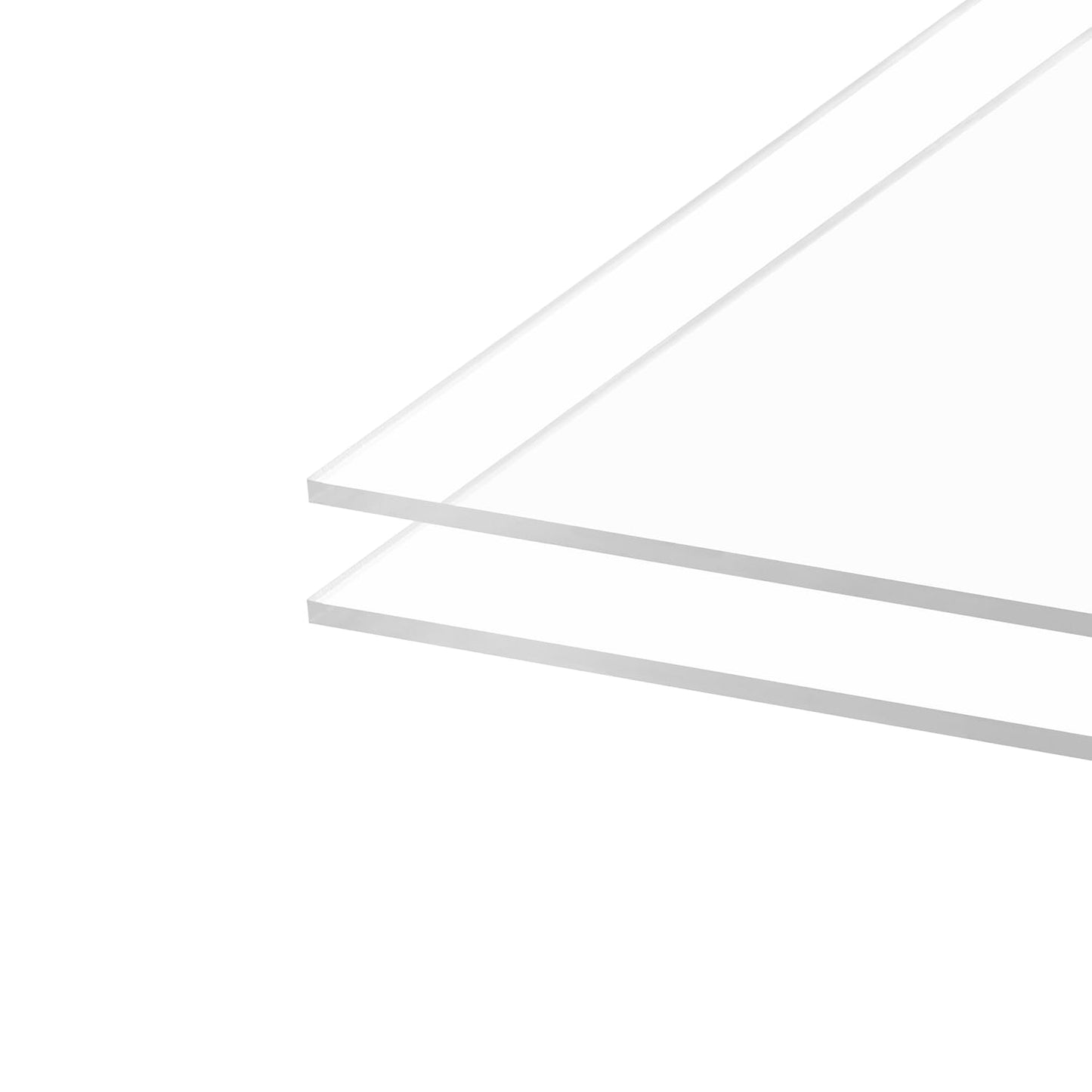 Pack of 10 Clear Acrylic Sheet 8" x 10" Cast Plexiglass Panel 1/8" Thick (3mm) Transparent Plastic Board for Sign, Craft, Display Projects, Laser Cutting, Engraving