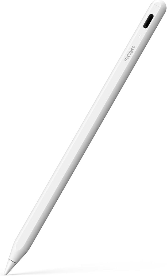 Metapen Pencil A8 V4 for iPad 2018-2025, Upgrade Magnetic Attraction, 2X Fast Charge, Low Latency Stylus Pen for iPad 11-6th Gen, Pro 12.9/11/13-inch M4, Air 3/4/5/M2/M3, Mini 5/6/7th A17 Pro