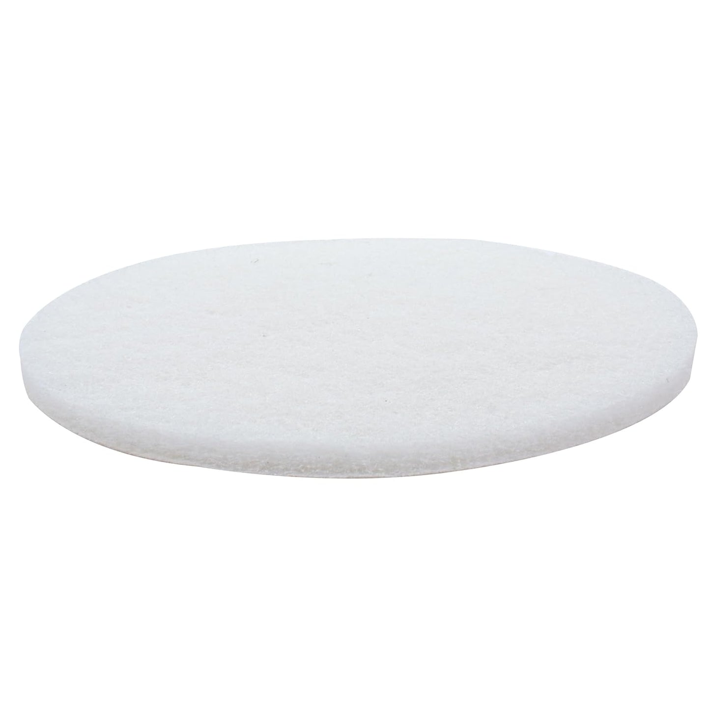 White Buffing Pad with Hook and Loop Back for Wood and Epoxy | Apply Hard Wax Oils and Stain