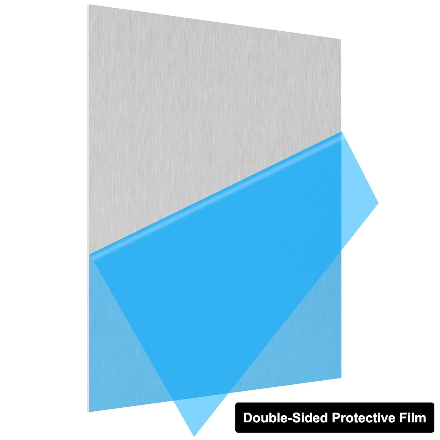 6061 T651 Aluminum Sheet Metal 18 x 18 x 1/8 (0.125”) Inch Flat Plain Aluminum Plate Covered with Protective Film, Heat Treatable Rectangle 3MM Aluminum Metal Plate for Crafting, Industrial