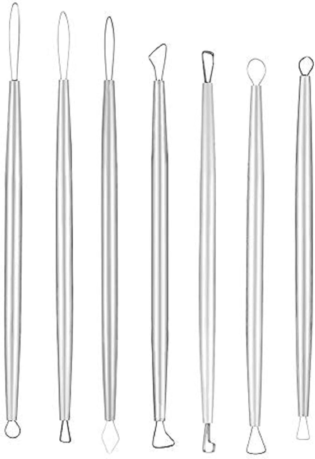 Ceramic Pottery & Clay Ribbon Sculpting Tool Kit (Set of 7)