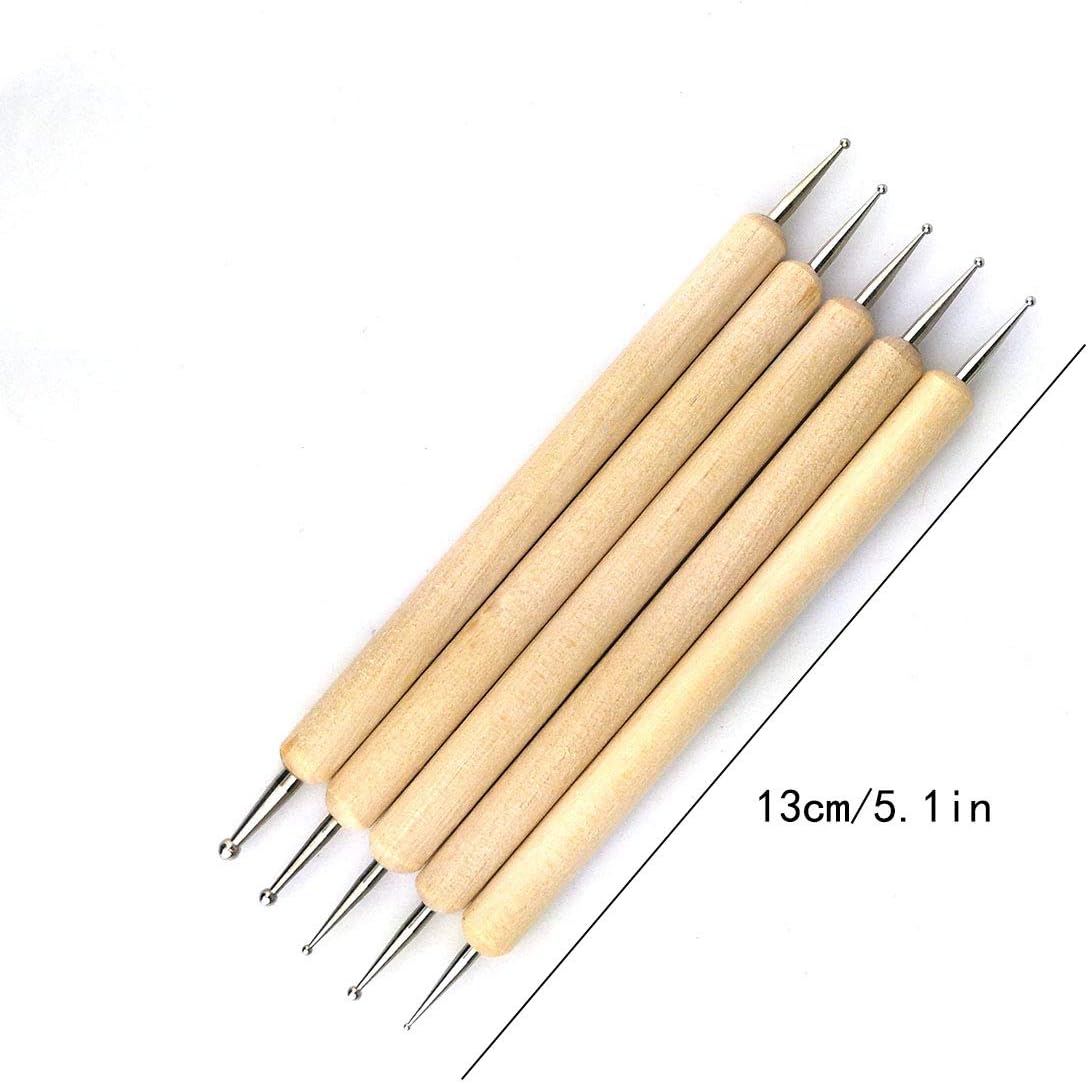 20pc Silicone Clay Sculpting Tools - Shaping, Modeling, Carving Set for Pottery, Sculpture