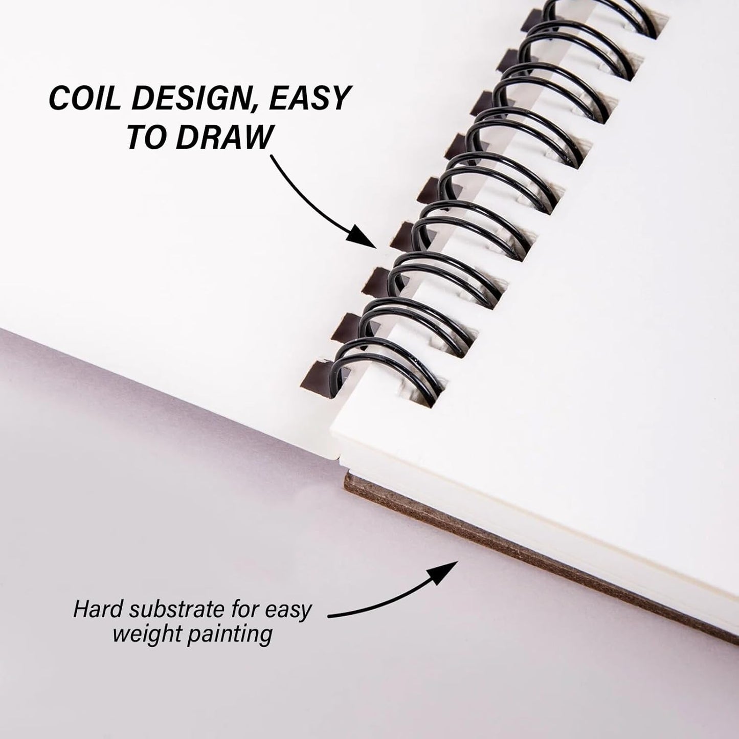 Deokke Sketchbook Top Spiral Bound Sketch Pad, 9 x 12 inch,100GSM Thick Paper,50 Sheets 100 Pages,Art Sketch Book Aesthetic Cute Drawing Writing Paper,for Girls Women-Bear