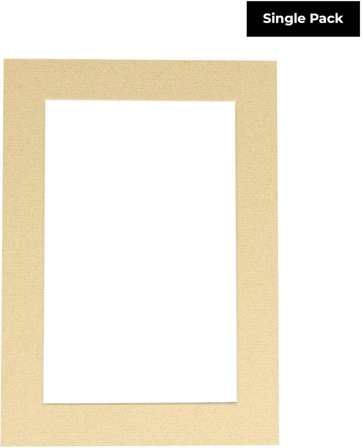 8x10 Mat Bevel Cut for 5x8 Photos - Acid Free Tan Precut Matboard - For Pictures, Photos, Framing - 4-ply Thickness