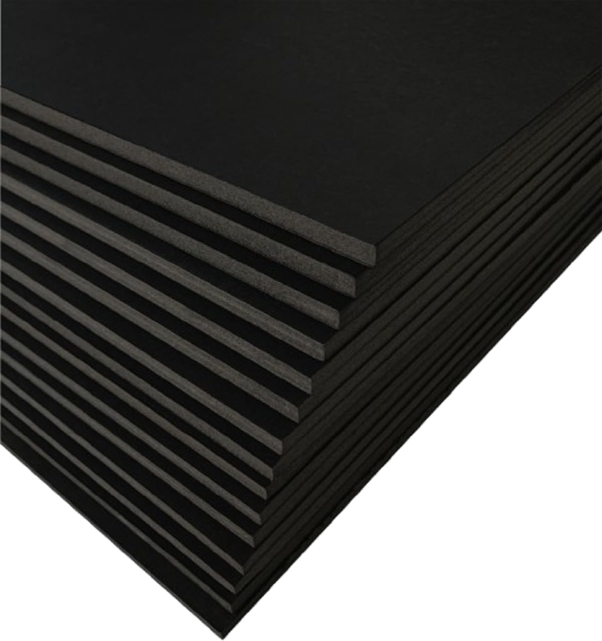 Black Foam Board 8 x 10 x 1/8" (3mm) Inch, 15 Pack Acid-Free Foam Core Poster Board Sheets for Art, Crafts, Presentation, Vision Board, Signboard, and Party Decorations