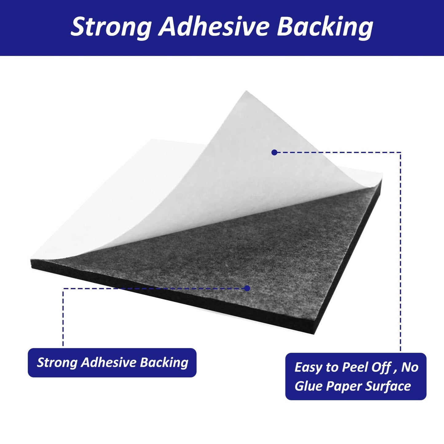 Foam Padding Sheets with Adhesive Backing - Self Stick Neoprene Insulation Foam,4PCS 3/4 Inch Thick X 4 Inch Long X 4 Inch Wide - Closed Cell Foam Sheet Square Pad