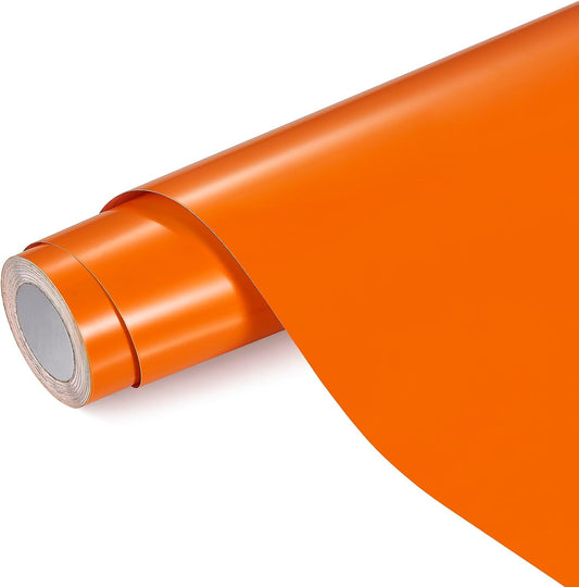 Ant Smart Adhesive Permanent Vinyl Compatible with Cricut Explore and Maker Series Without Cutting Mats, Create DIY Projects, Decals, Stickers & More (Orange, 13inch x 30ft)