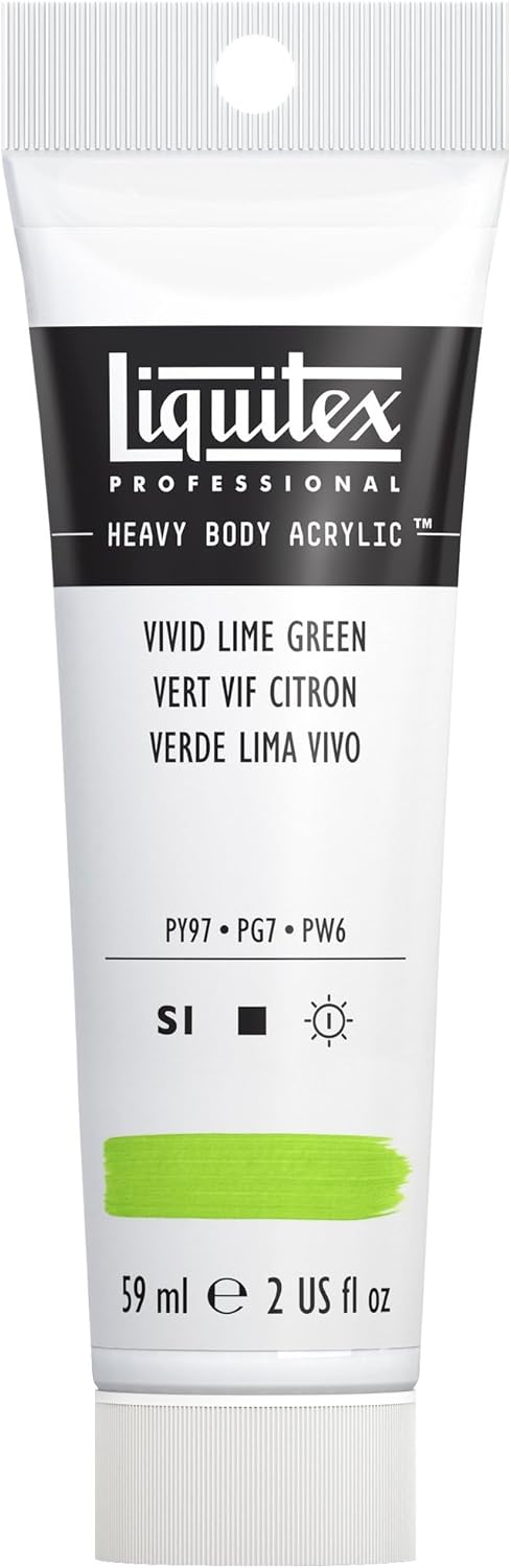 Liquitex Professional Heavy Body Acrylic Paint, 2-oz (59ml) Tube, Vivid Lime Green