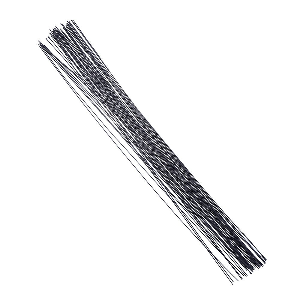 Decora 20 Gauge Black Floral Wire 16 inch,50/Package