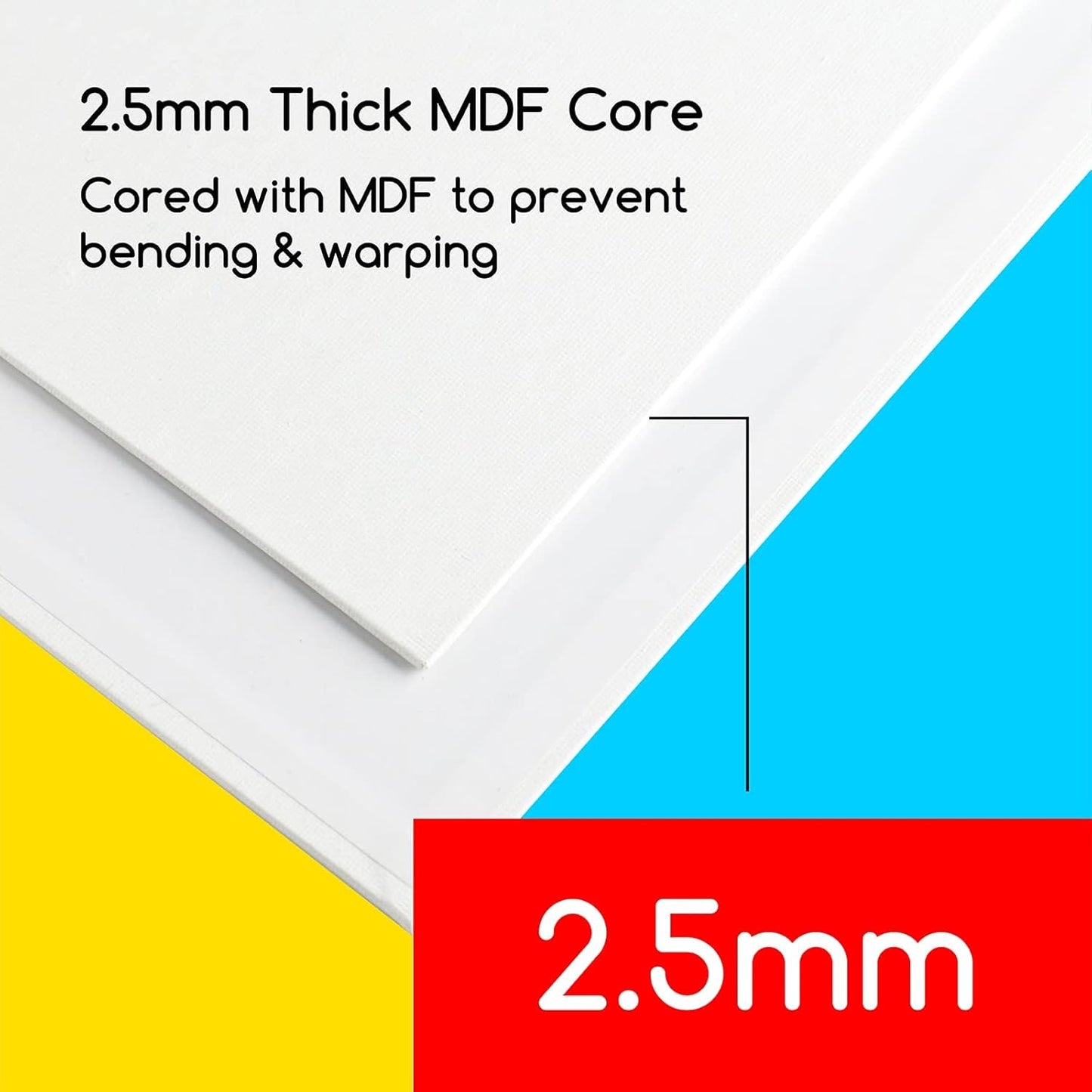MEEDEN 48-Pack 100% Cotton Canvas Boards for Painting - 5x7'' Blank Canvas Panels for Oil & Acrylic Painting, Ready to Paint Art Supplies for Professional Artists, Students