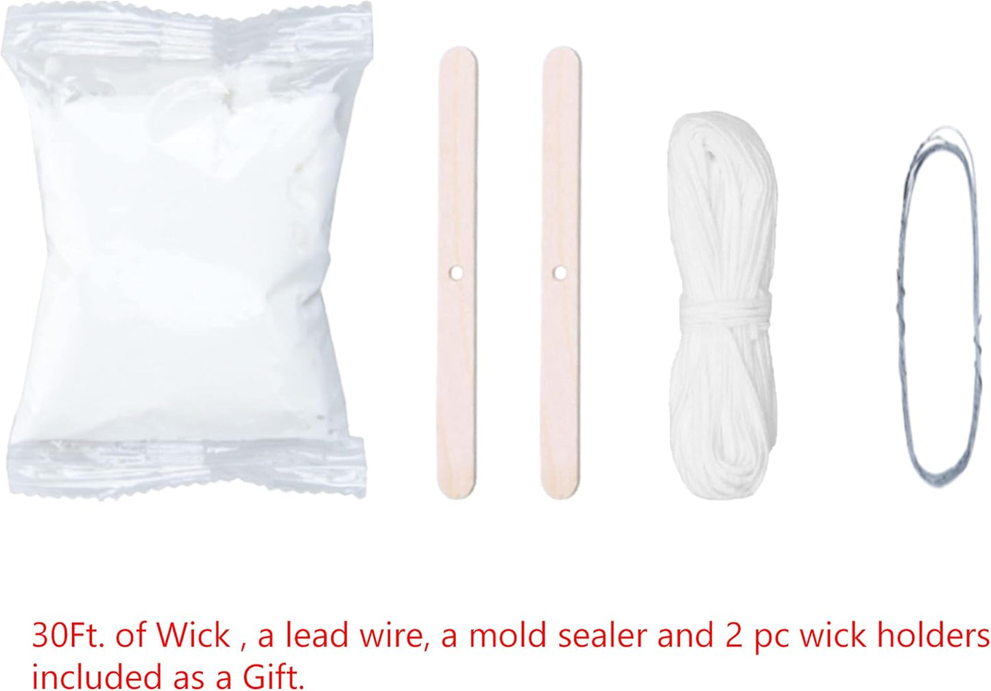 MILIVIXAY 2PCS Pillar Candle Mold -Height: 4.0inch,Diameter:2.0inch-30ft Long Wicks, 2pcs Wick Holders, a Mold Sealer and a Lead Wire Included as a Gift.