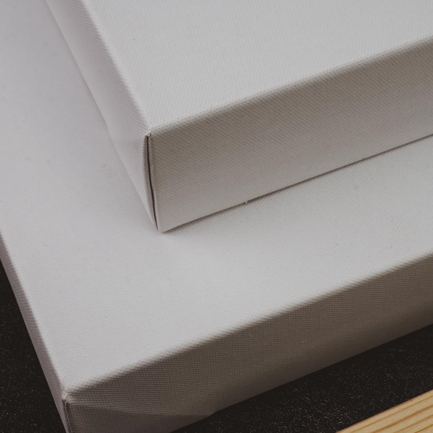 PHOENIX 36x36 Inch Museum Canvas - 2 3/8 Inch Thick Porfile Deep Large Stretched Canvas for Painting 1 Pack 100% Cotton 11 Oz. Gesso Primed White Blank Professional Canvas Oil & Acrylic Paints