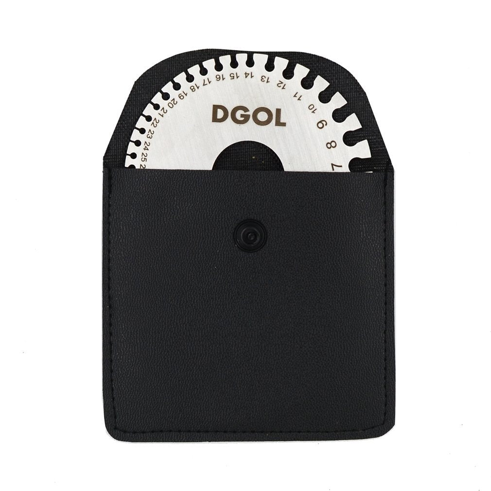 DGOL Stainless Steel SWG Sheet Metal Wire Cable Gage Standard Thickness Gauge with Very Clear Numbers and Letters