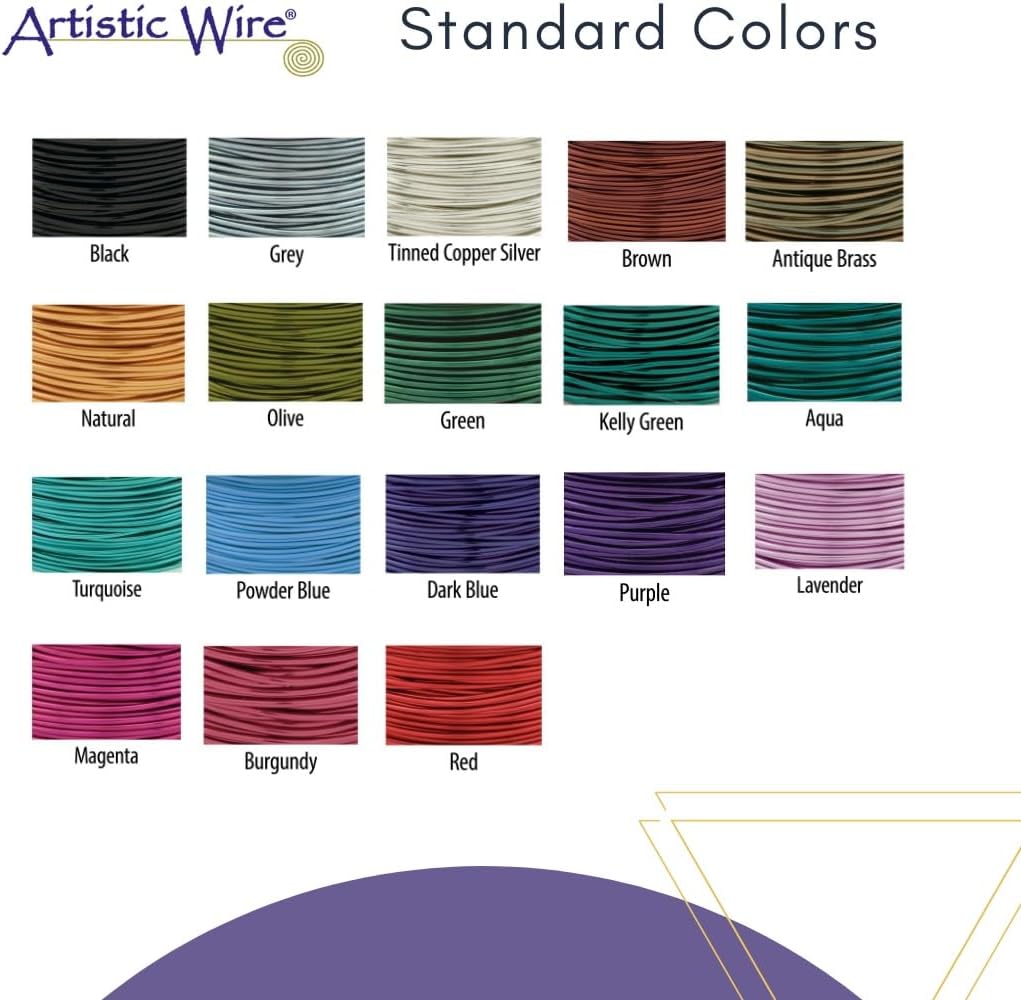 Artistic Wire, 22 Gauge Tarnish Resistant Brass Craft Wire, 15 yd
