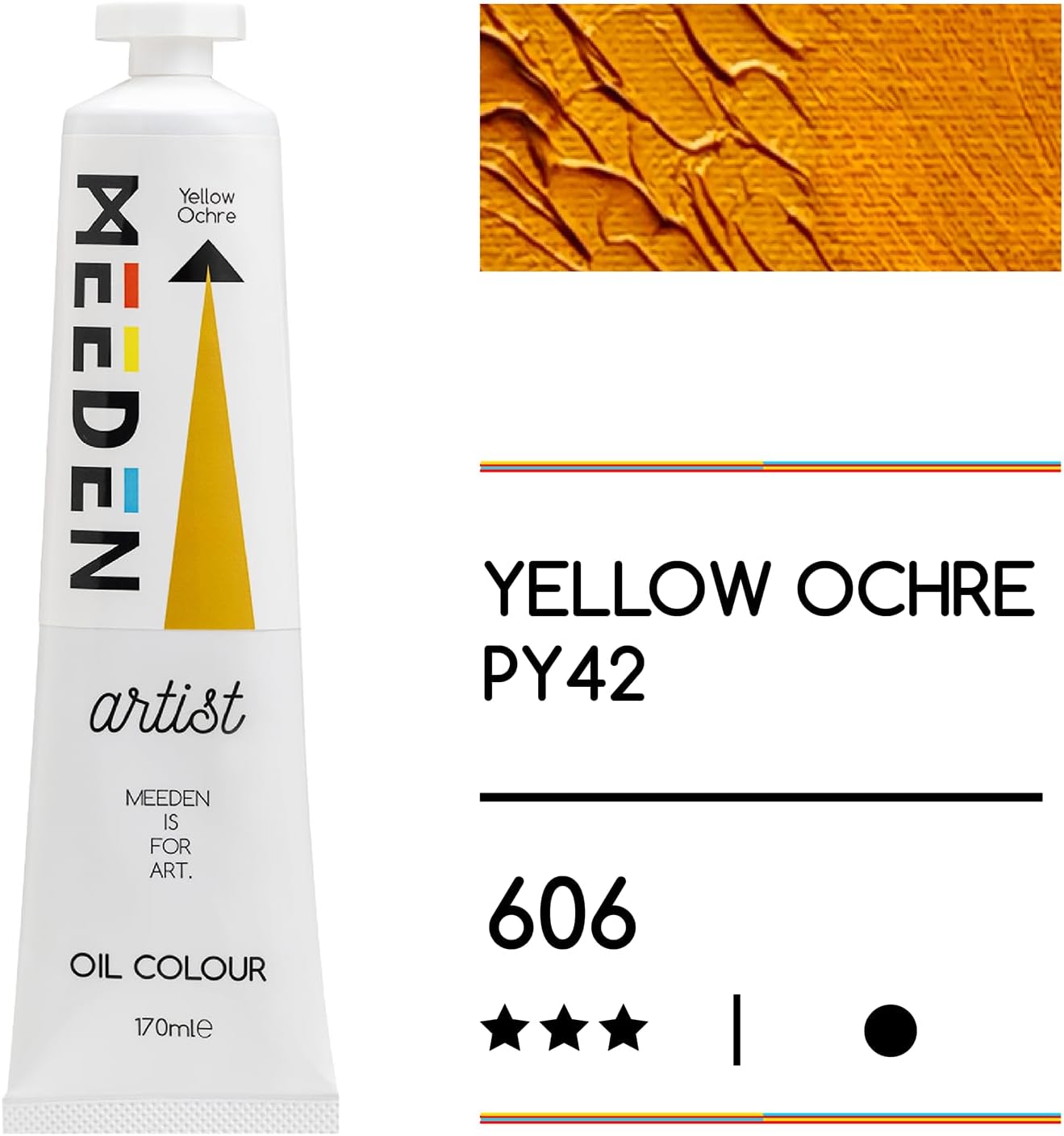 MEEDEN Artist Grade Oil Paint: Yellow Ochre - 170ml/5.7oz Tube - Professional Art Paints for Canvas Painting