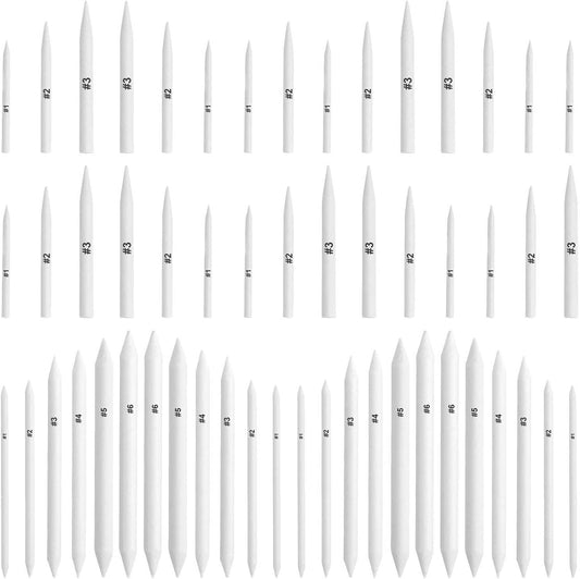 FEBSNOW 108 Pcs Blending Stumps and Tortillions, Paper Art Blenders, Art Pencils, Drawing Pencils for Student Artist Charcoal Sketch Drawing Tools, Sketch Supplies