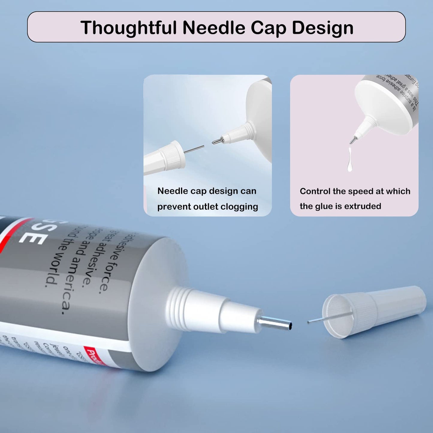 B7000 Jewelry Glue for Jewelry Making, FITTDYHE 2PCS 50ML/1.69 fl oz Clear B-7000 Glue Rhinestone, Multipurpose Super Adhesive for Phone Repair Nail Art Wood Glass Charms
