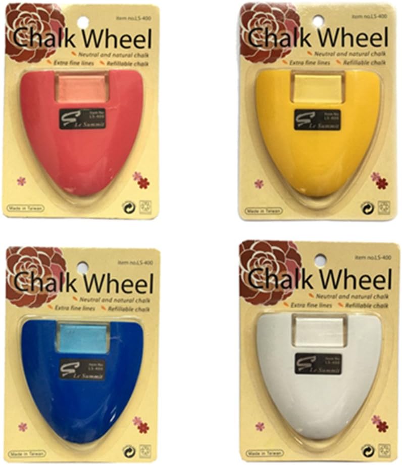 YEQIN Chalk Wheel Fabric Marker Tailor's Chalk DIY Sewing Parts (Red)