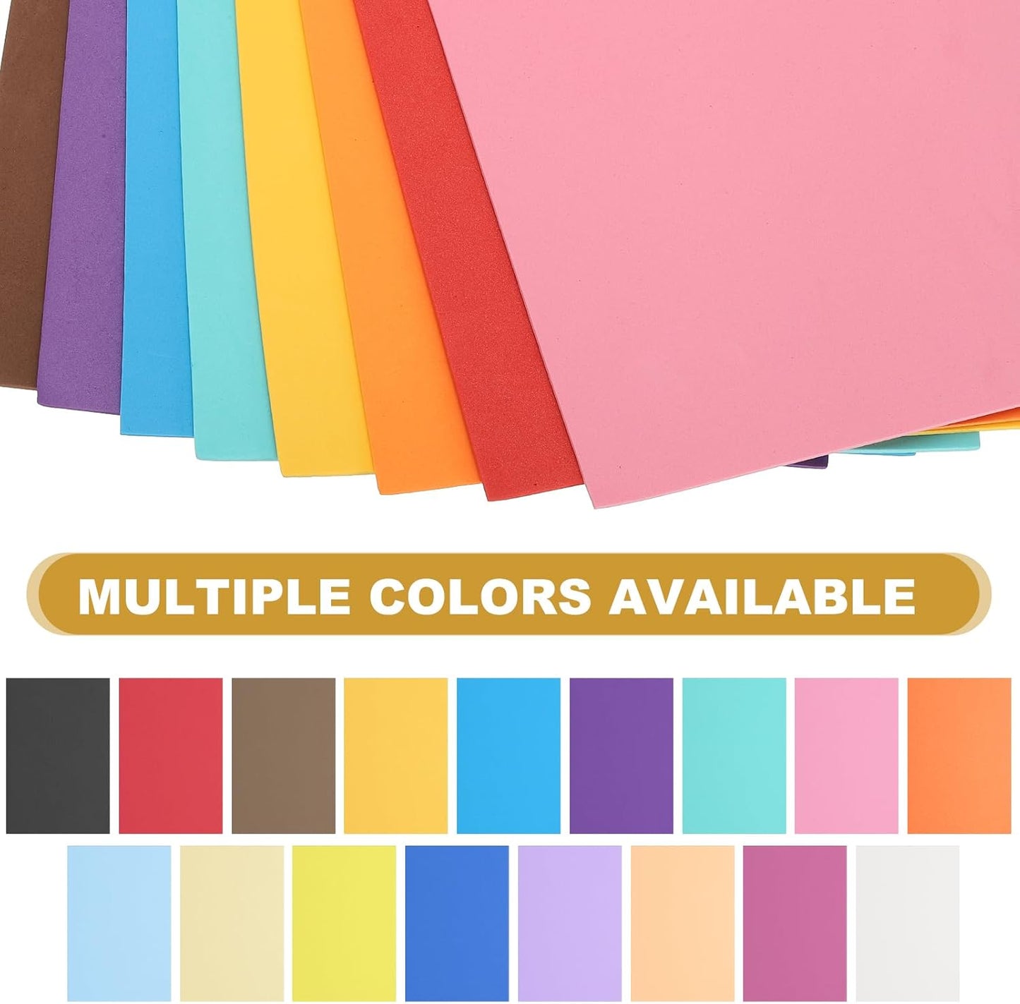 uxcell 10 Pcs Yellow EVA A4 Foam Sheets Crafts, 12 x 8 Inch Foam Paper for DIY Crafts Project Classroom Scrapbook Art Cards Home Office Decoration (2mm Thick)