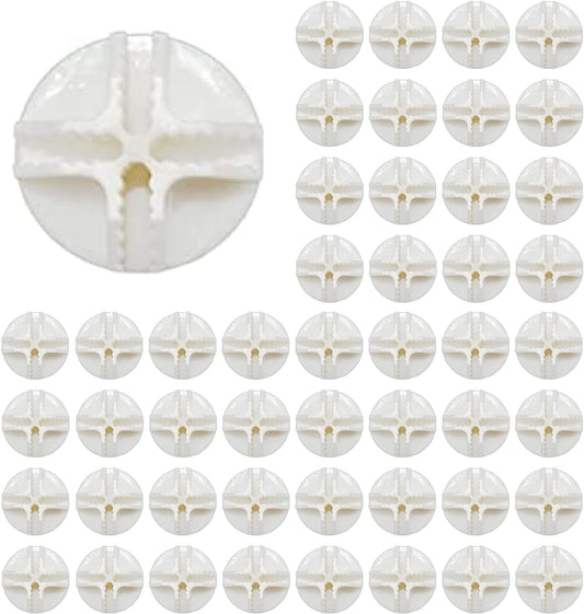 Wire Cube Plastic Connector 50Pcs Wire Grid Cube Organizer Connector for Modular Closet Storage Organizer and Wire Shelving (White)