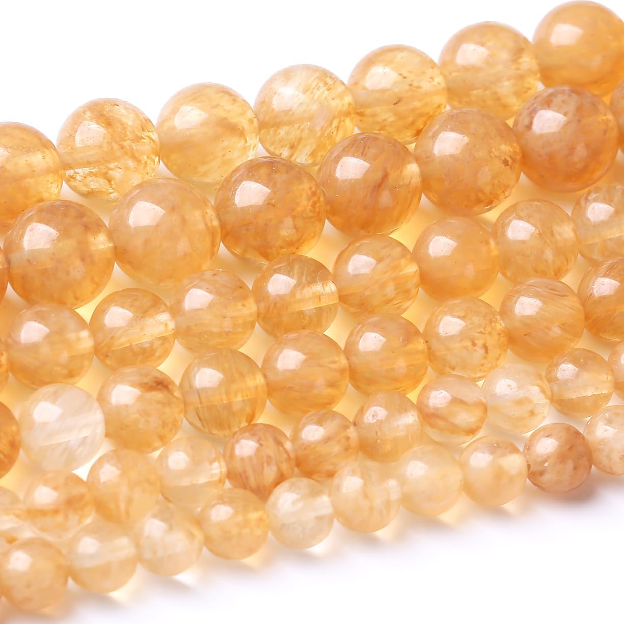 32PCS 10MM Tea Watermenlon Stone Beads Energy Healing Beads for DIY Jewelry Bracelet Necklace Making for Jewelry Making 15Inch