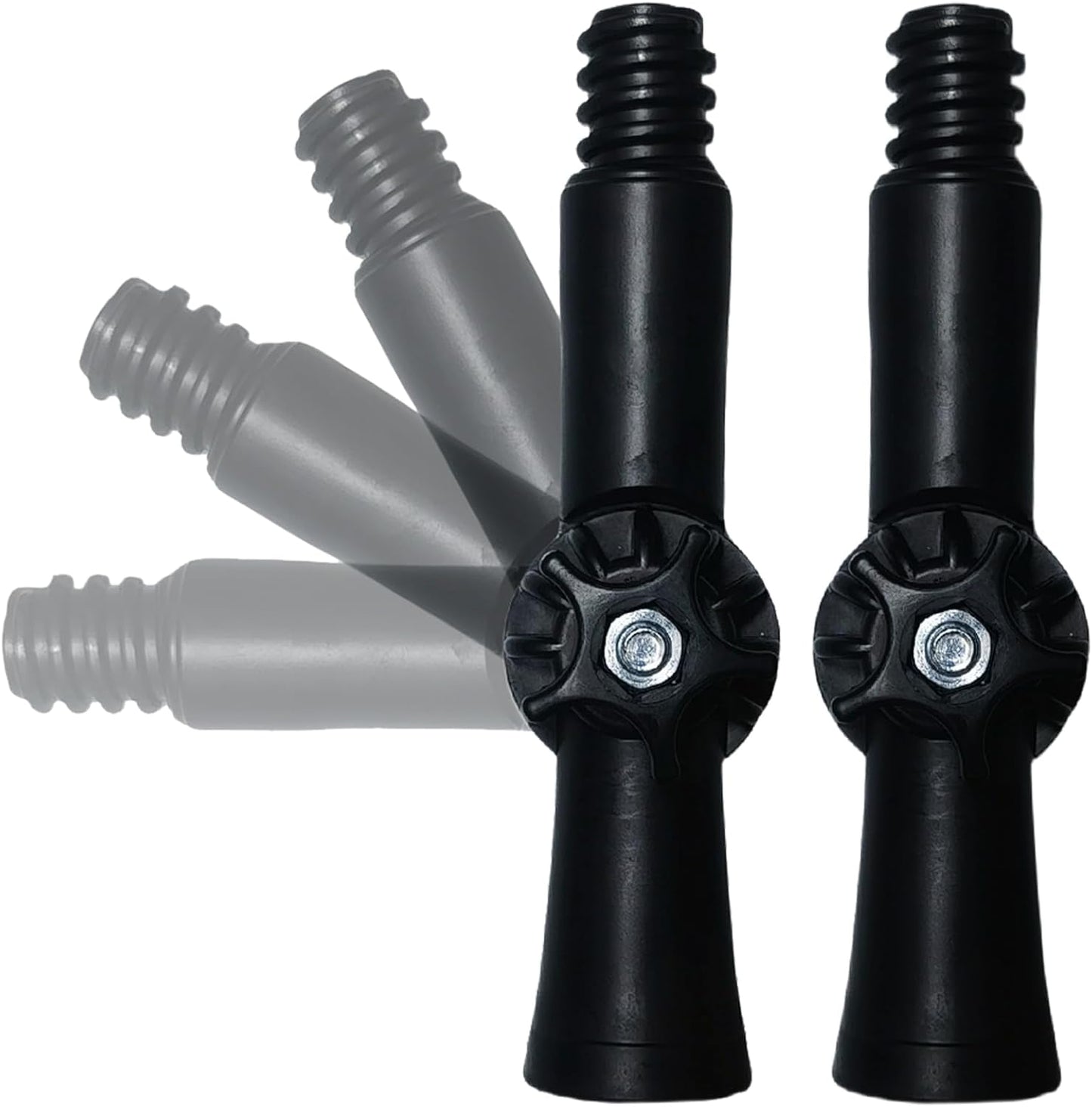 Rotatable Joint Angle Adaptor for Telescoping Extension Pole, Versatile for Window Cleaning, Gutter Cleaning, Light Bulb Changing, Painting Threaded Extension Pole -1 Pack