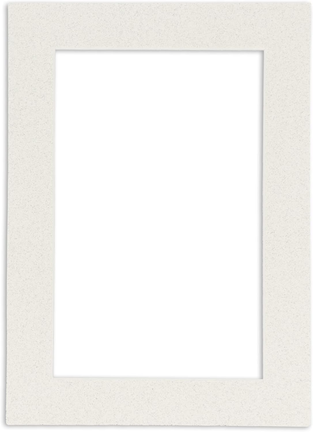 8x10 Mat Bevel Cut for 5x8 Photos - Acid Free Oyster Shell White Precut Matboard With Backing Board and Crystal Clear, Self Seal Photo Mat Bag - For Pictures, Photos, Framing - 4-ply Thickness