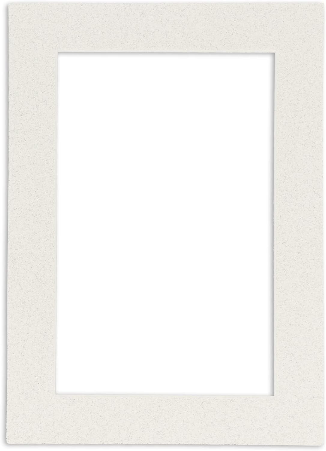 8.5x11 Mat Bevel Cut for 7x9 Photos - Acid Free Oyster Shell White Precut Matboard With Backing Board and Crystal Clear, Self Seal Photo Mat Bag - For Pictures, Photos, Framing - 4-ply Thickness