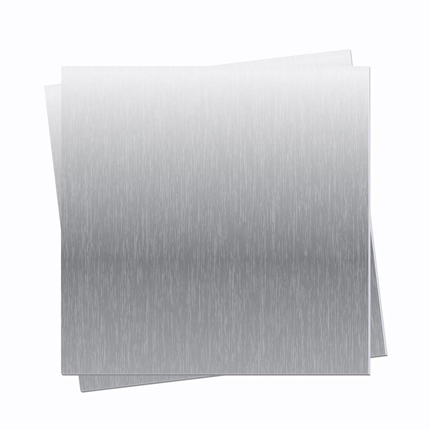 2 Pieces 6061 T651 Aluminum Sheet Metal 6 x 6 x 1/16Inch Thickness Rectangle Metal Plate, 1.5mm Aluminum Sheet, Plate for Crafting, Industry