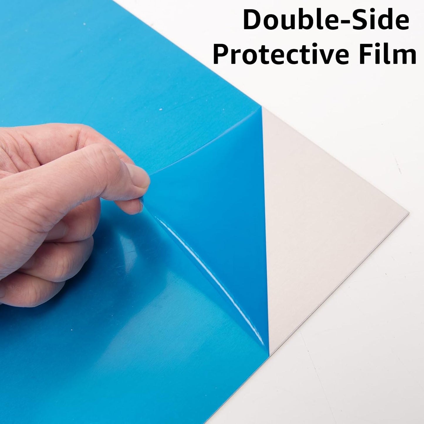 6061 T651 Aluminum Sheet Metal 12" x 12" x 1/8" (0.125") Rectangle Metal Plate Covered with Protective Film, 3mm Flat Aluminum Plate for Crafting and Industry