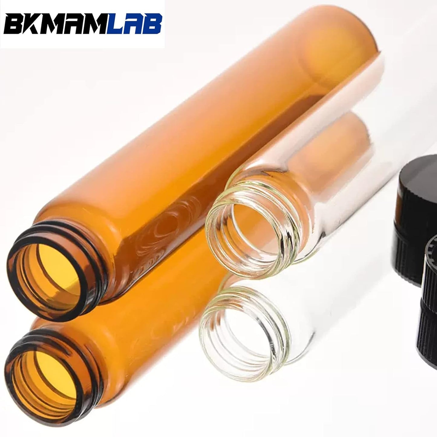 30ml Amber Small Glass Vials 30pcs with Screw Caps(30pcs)