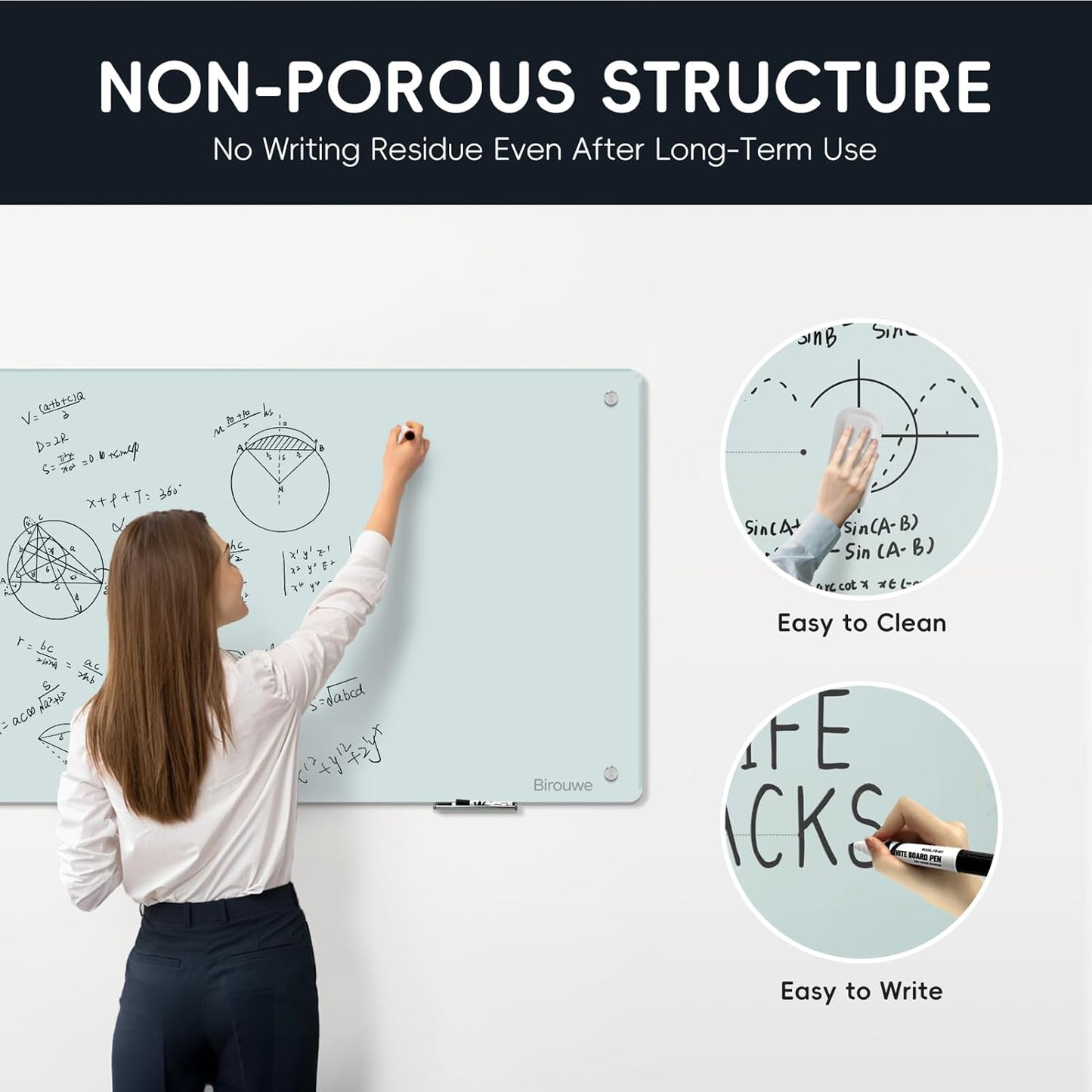 Glass Whiteboard 48 * 72Inches