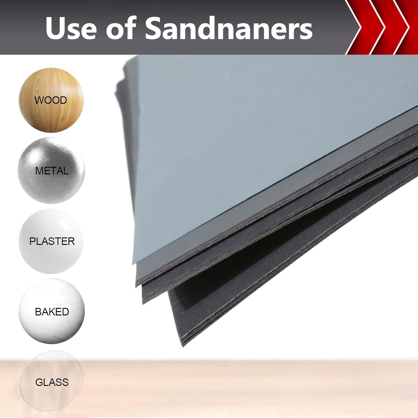 25 Pcs Wet Sandpaper, Sand Paper Assortment 400/600/800/1000/1200/1500/2000/2500/5000 Sandpaper Sheet Sandpaper for Wood Auto Metal