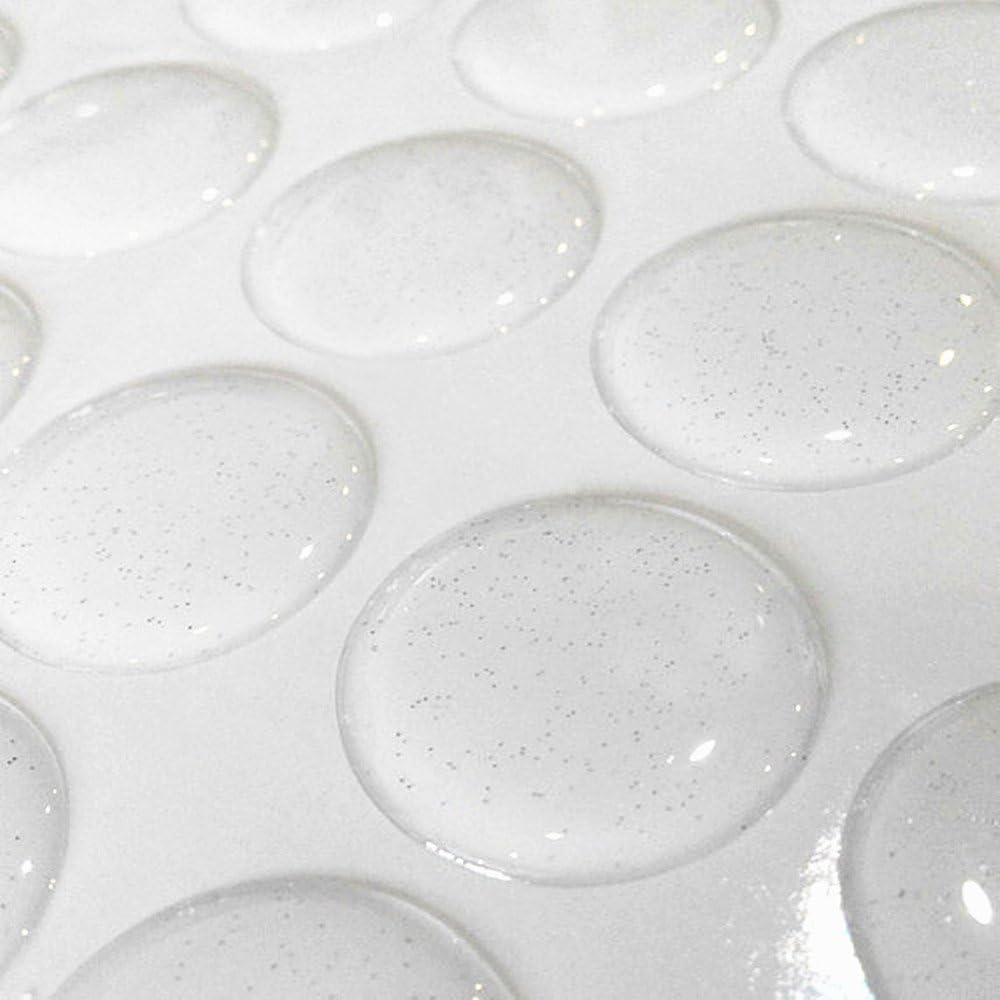 100-Piece Epoxy Resin Dome Stickers – Self-Adhesive Dots for DIY Crafts, Bottle Caps, Hair Bows, Scrapbooks, Jewelry & Pendants,1-Inch,Glitter