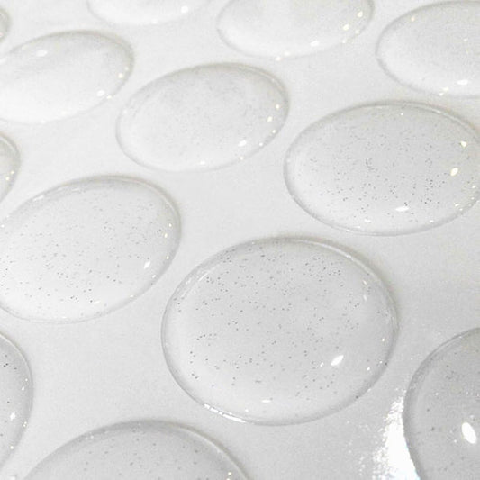 100-Piece Epoxy Resin Dome Stickers – Self-Adhesive Dots for DIY Crafts, Bottle Caps, Hair Bows, Scrapbooks, Jewelry & Pendants,1-Inch,Glitter
