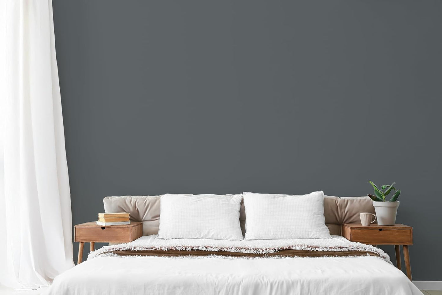EVOLVE Paint & Primer: Environment-friendly, Low Sheen with One-coat Coverage for Interior & Exterior surfaces (Seal Gray, 5-Gallon)
