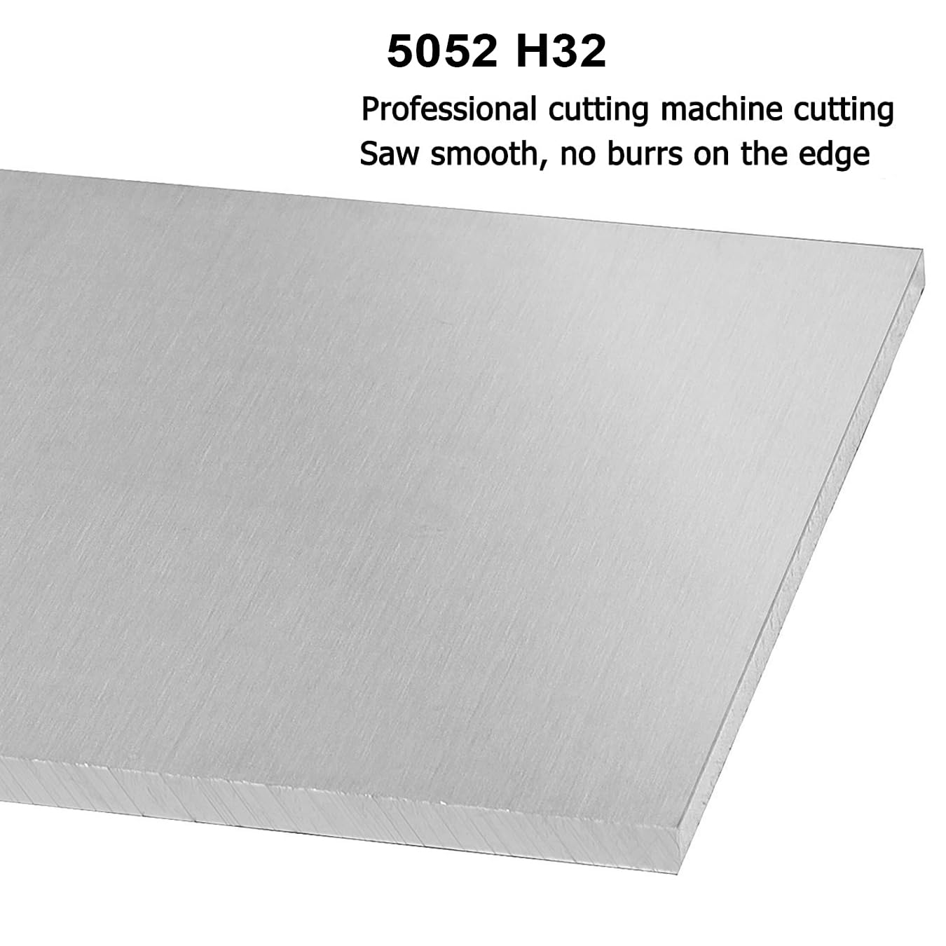 2 Pack 5052 H32 Aluminum Sheet Metal 8” x 4”x 1/8”(0.12") Flat Plain Thin Aluminum Plate Covered with Protective Film, Rectangle Metal Plate for Crafting lndustry, 3mm