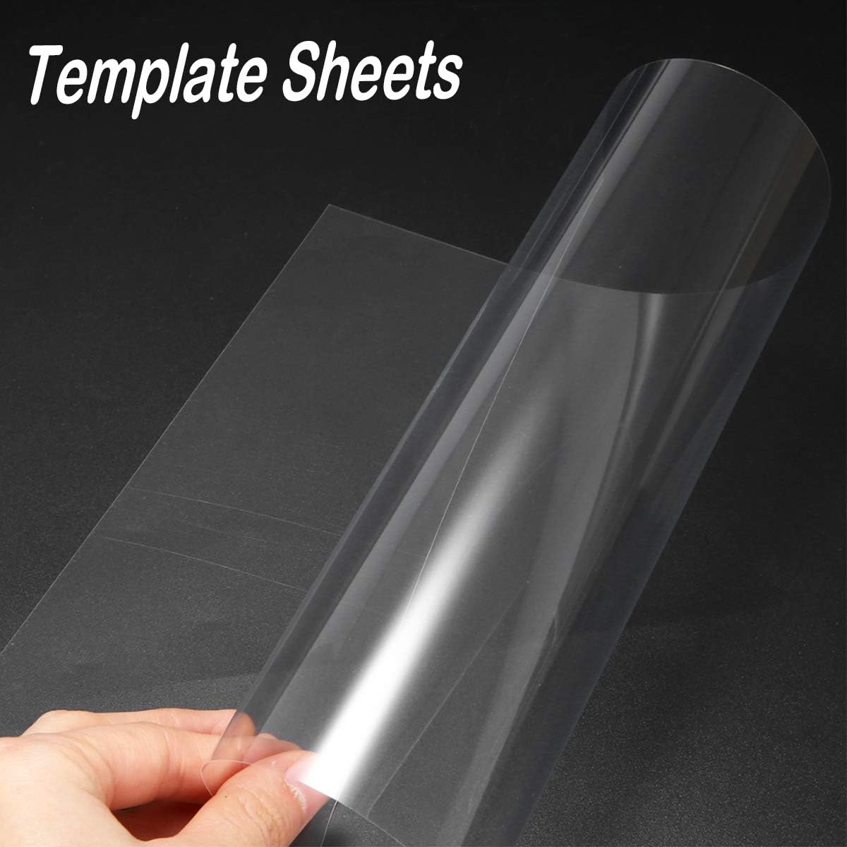 15 Pieces 4 mil Blank Stencil Sheets, 12 x 12 Inch Clear Blank Material Mylar Templates, Square Stencil Template for Vinyl Cutting Machine/Silhouette Stencils Material